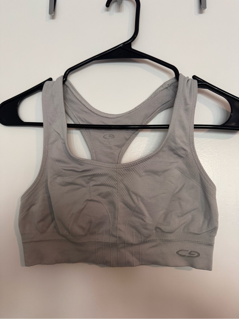 Seamless Racerback Sports Bra - Gray